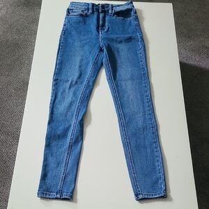 Fashion Nova High Waisted Blue Skinny Jeans